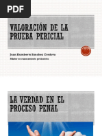 Valoración de la prueba pericial
