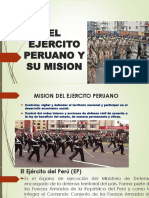 Misión y conflicos del Ejército Peruano