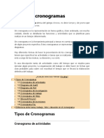 tarea de Tipos de cronogramas