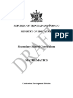 Forms 1 - 3 Syllabus Trinidad and Tobago