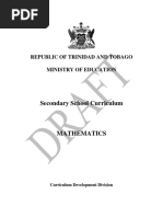 Forms 1 - 3 syllabus Trinidad and Tobago