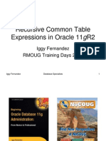 Recursive Common Table Expressions