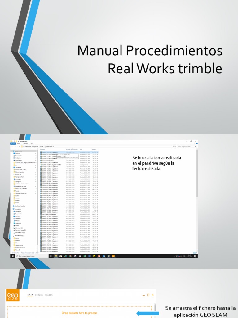 Guía de Uso de Trimble Real Works | PDF