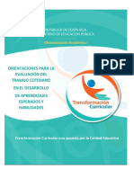 Orientaciones para La Evaluación Del Trabajo Cotidiano 2020