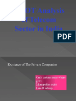 SWOT Analysis of Telecom Sector in India