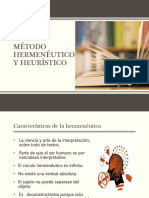 Método Hermenéutico y Heurístico PDF