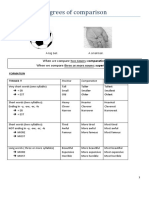 Degrees of Comparison Worksheets PDF