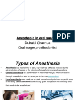 Anesthesia in Oral Surgery