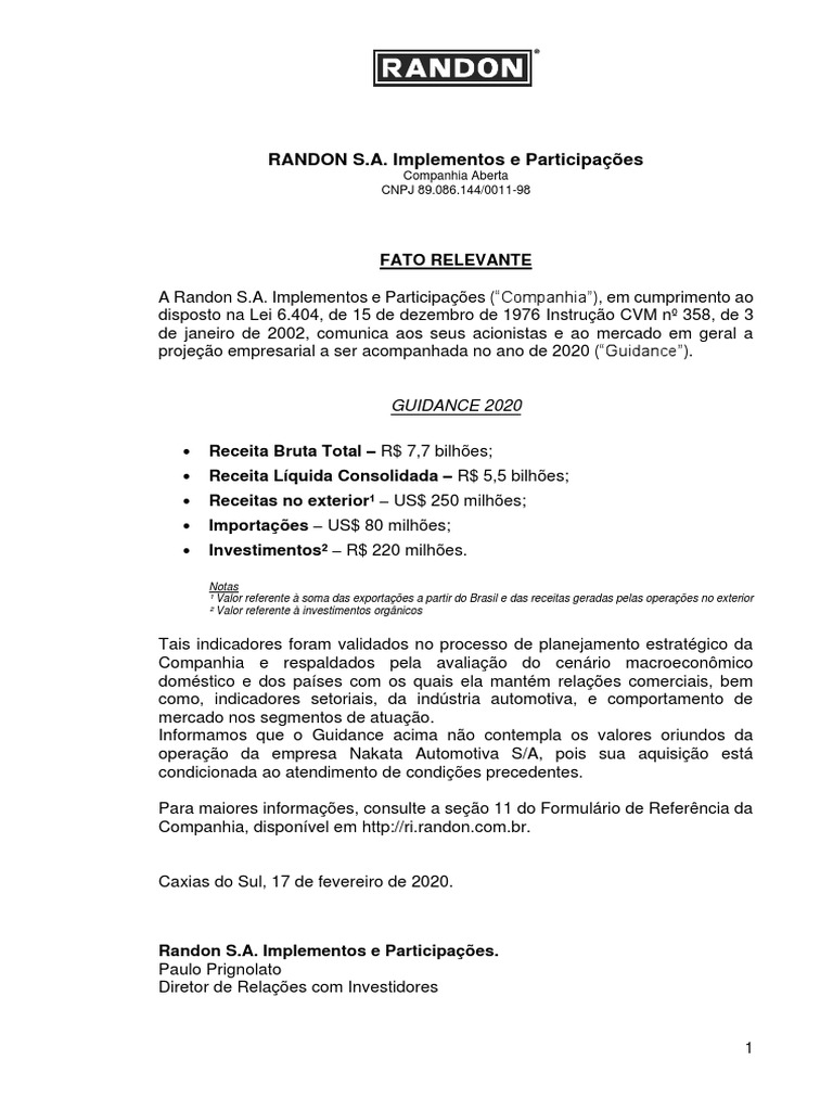 Randon | PDF | Direito