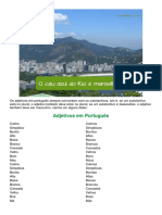 Adjetivos em Português Concordância e Descrição