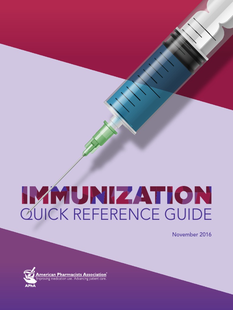 Immunization Quick Reference Guide | PDF | Science & Mathematics