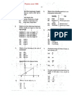 CSEC Physics June 1996 P1