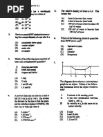 CSEC Physics June 1999 P1