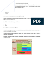 Sistema de Ecuaciones Lineales