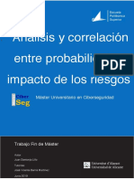 Analisis y Correlacion Entre Probabilidad e Impacto de L Santonja Lillo Juan PDF