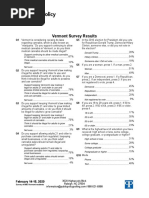2020 Vermont Poll Results
