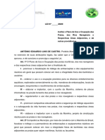 Plano de Uso e Ocupação Das Praias, Dos Rios Navegáveis e Respectivas Áreas