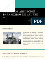 Torres de Absorción para Óxidos de Azufre