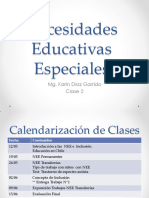 Clase 2 Necesidades Educativas Especiales PDF
