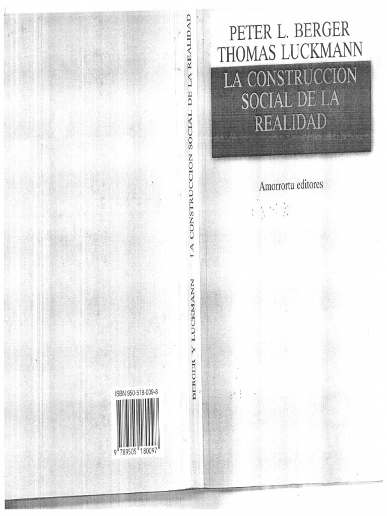 La Construccion Social de La Realidad Capitulo 1 | PDF