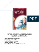 Analisis Novel Rembulan Di Mata Ibu Karya Asma Nadia