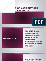 Causes of Morbidity and Mortality Sir