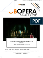“Salome” al Teatro Carlo Felice di Genova – GBOPERA