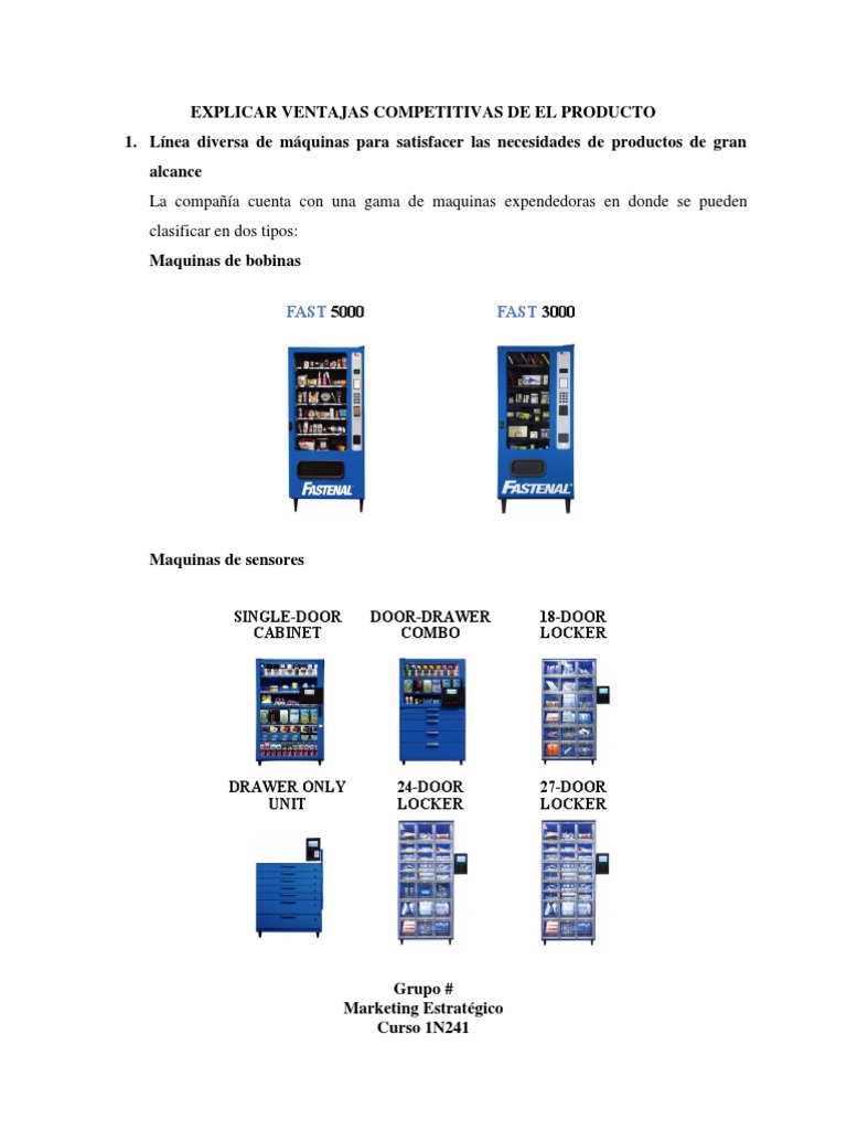 Ventajas de los Lockers Fastenal | PDF