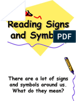 Reading Signs and Symbols