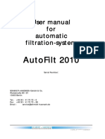 User Manual Autofilt2010 - Schmidt Haensch