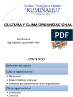 Cultura y Clima Organizacional