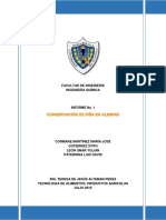 Informe Piña Almibar 2019