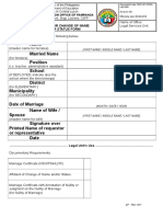 QF Legal - 005 Request For CH of Name and or Status Form