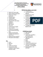 Lista de Materiais