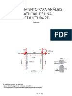 Pórtico. Análisis Matricial de Estructuras