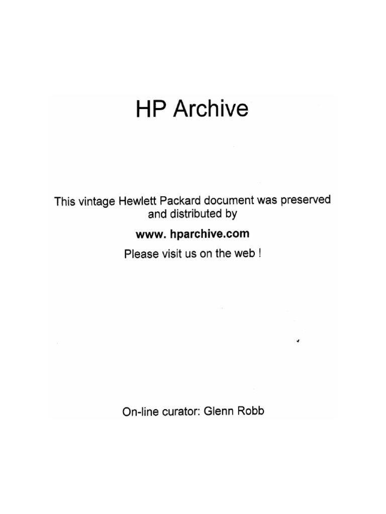 HP Parts List 1973 74 PDF Mechanical Engineering