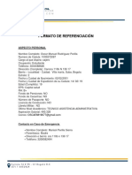 Formato de Referenciación Laboral, Personal y Académico
