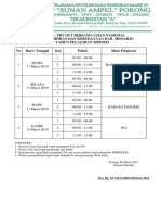 JADWAL TRY OUT BERSAMA UJIAN NASIONAL