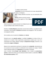 Biografía de Lavoisier, Dalton, Proust