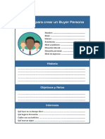 Plantilla Buyer Persona PDF