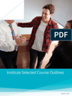 102 institute selected course outlines