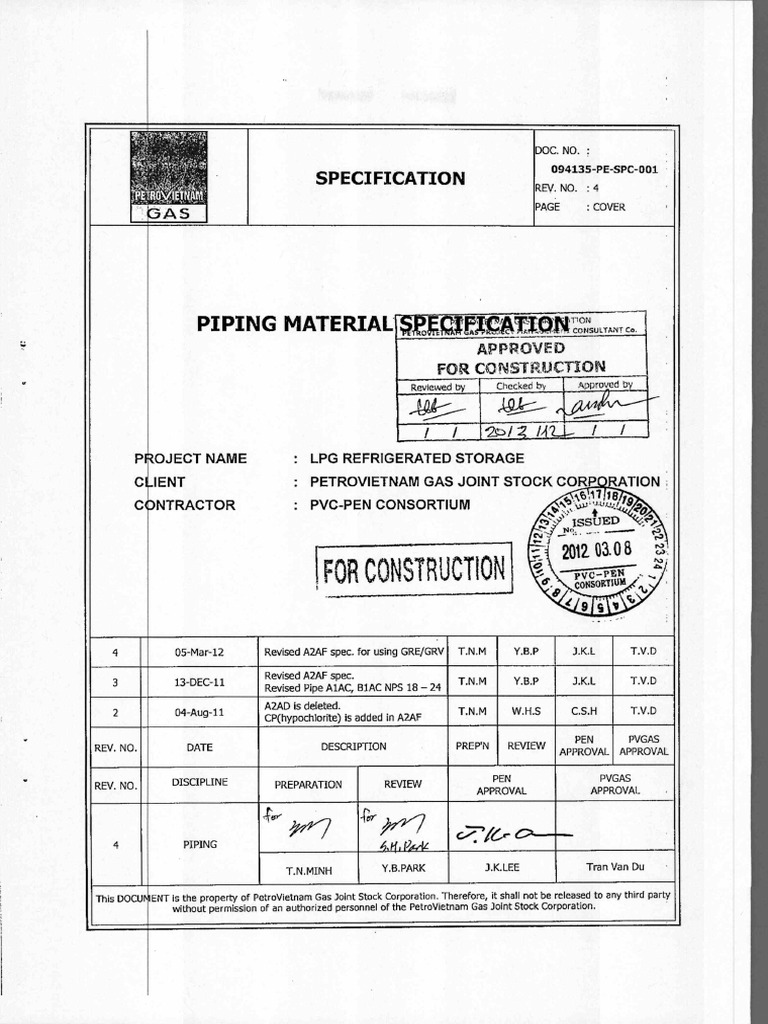 Piping Material Specification PDF PDF