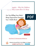 Sleep Struggles - Why Do Children Cry As They Learn How To Sleep