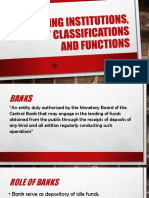 Banking Institutions History Classifications and Functions