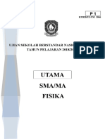 Soal Usbn Fisika Paket Utama TP 2019