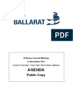13 December 2017 Ordinary Council Meeting Agenda With Attachments Redacted