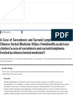 A Case of Sarcoidosis and Sarcoid Lymphoma Treated by Chinese Herbal Medicine