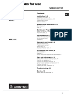 Ariston Aml 125 Instruction Manual 118897