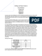 Drilling Lab Report 2