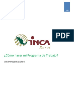 Cómo Hacer Mi Programa de Trabajo